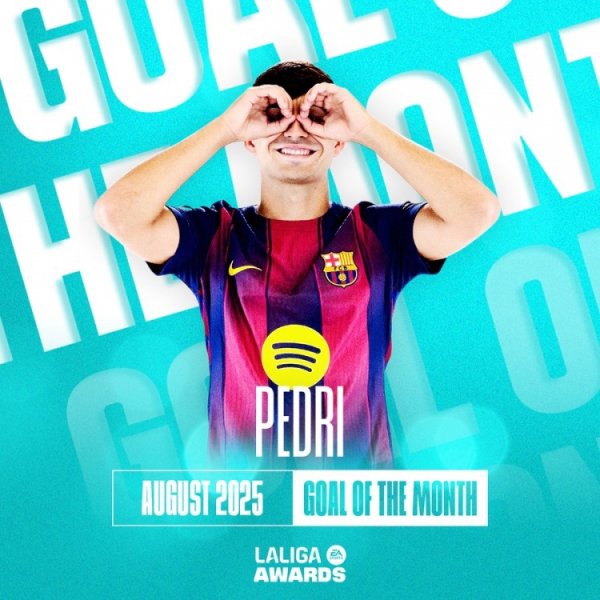 西甲8月最好进球：佩德里对阵莱万特打入的远射💥