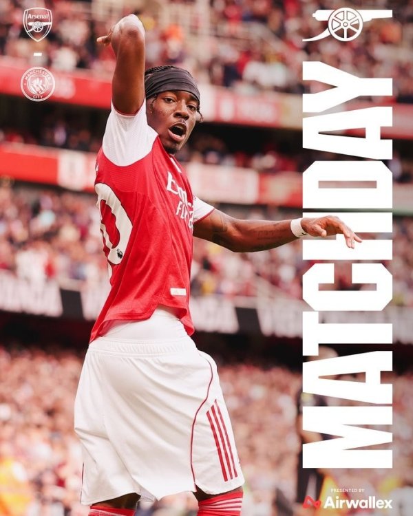 阿森纳晒海报预热战曼城：马杜埃凯担纲主角