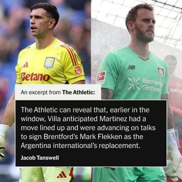 大马丁没走成！TA：维拉夏窗强大 卖大马丁+买弗莱肯一起错过时间