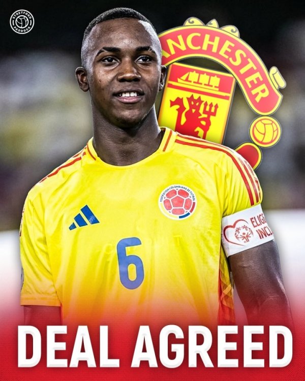 记者：曼联100万好意思元敲定17岁哥伦比亚小将，球员来岁7月肃穆加盟