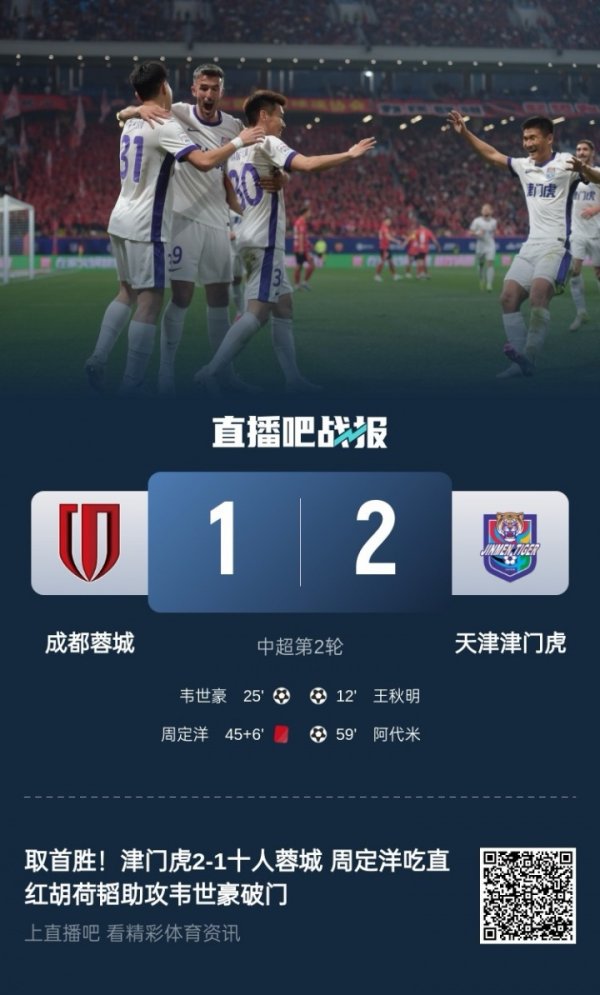 老敌手！蓉城本赛季联赛4负，分裂是遭河南和天津津门虎双杀
