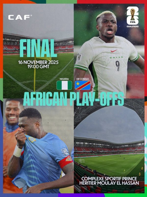 为了刀乐和梦念念🤑民主刚果将战尼日利亚 赢球每位球员奖100万刀