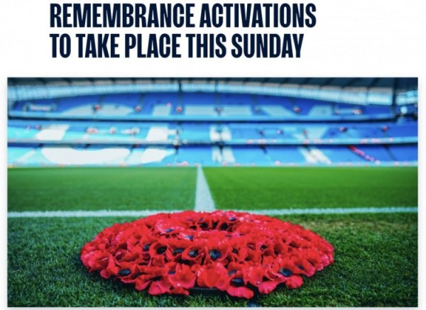 曼城官方：赛前举行糟跶将士归明天行为，瓜帅献花圈，球衣将拍卖